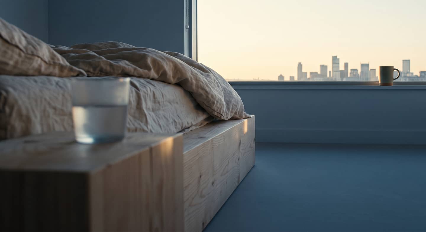 Morning light on a balcony
