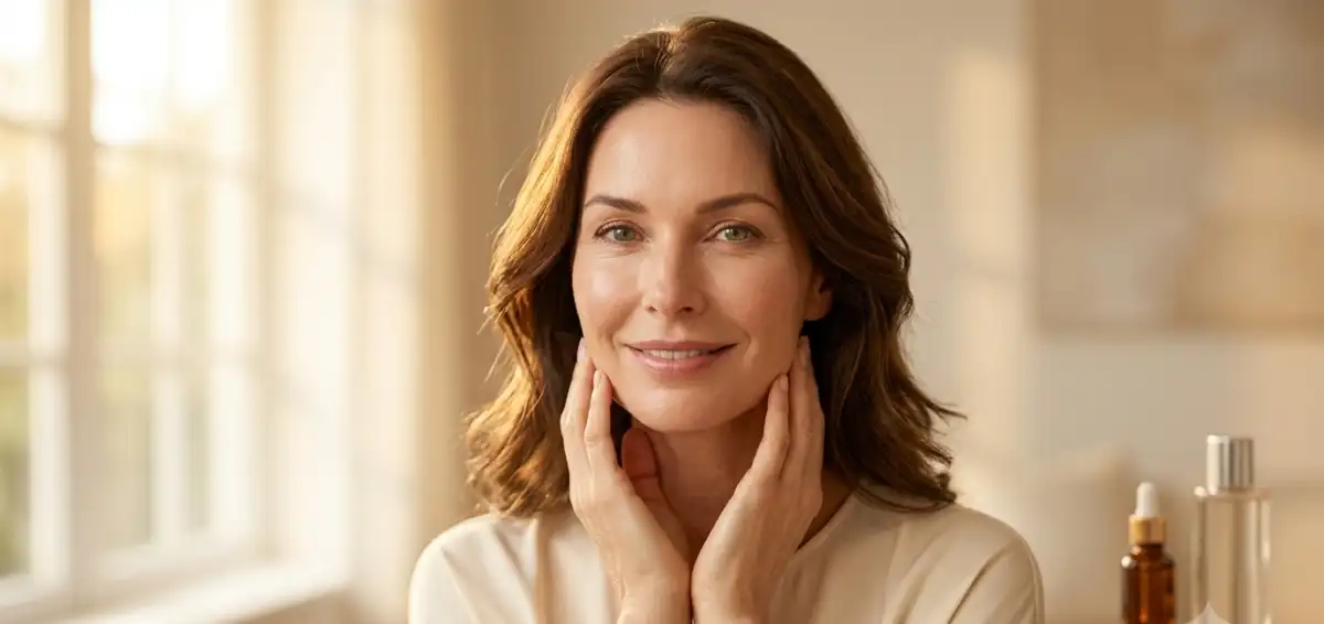 Peptide skincare targets wrinkles at the cellular signaling level, stimulating collagen production in the dermis.